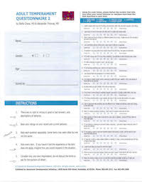 Adult Temperament Questionnaire 2: Practice Set 25