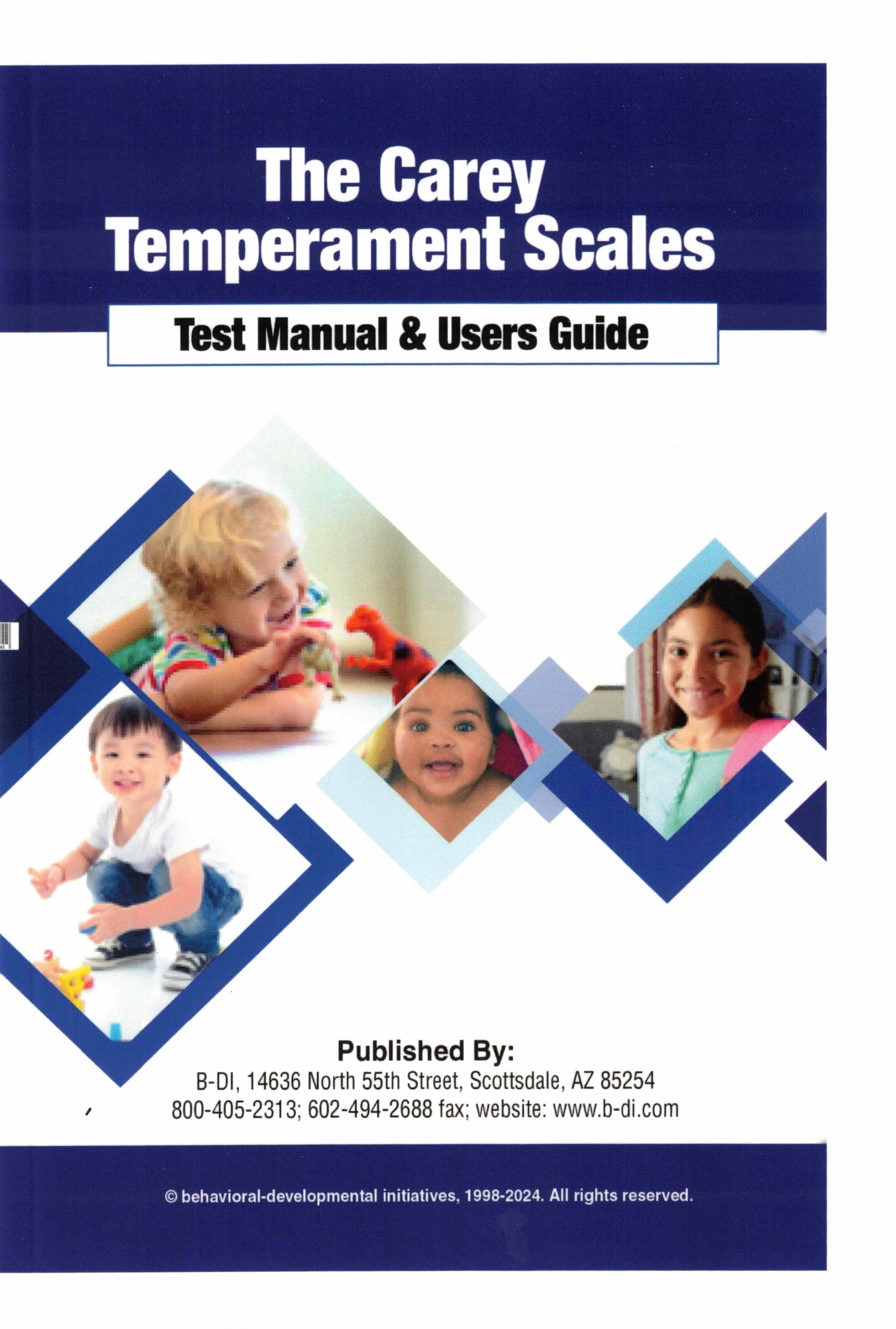 Carey Temperament Scales Specimen Set, 2024 Edition